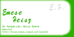 emese heisz business card